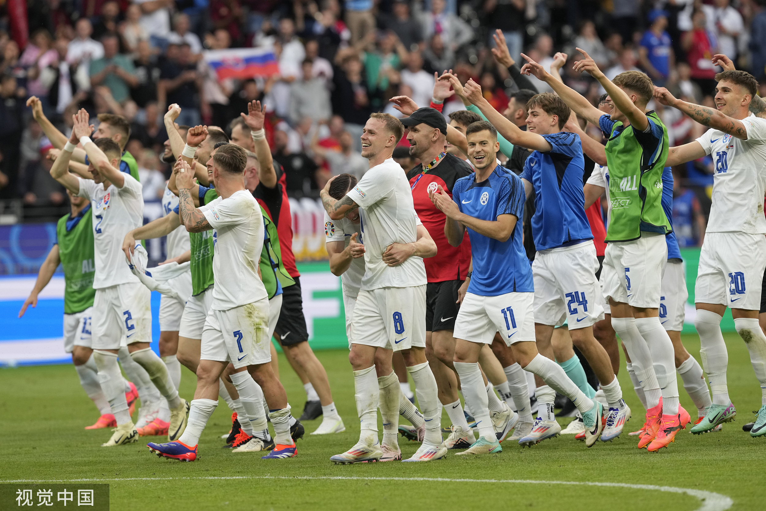 捷克队在对阵斯洛伐克比赛中获胜